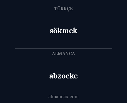 sökmek - abzocke