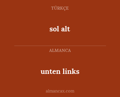 unten links - sol alt