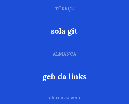 sola git - geh da links