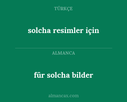 für solcha bilder - solcha resimler için