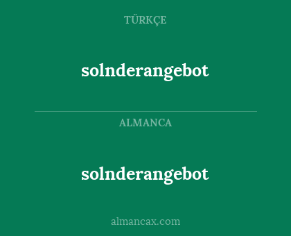 solnderangebot - solnderangebot