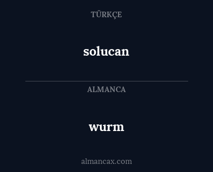 solucan - wurm