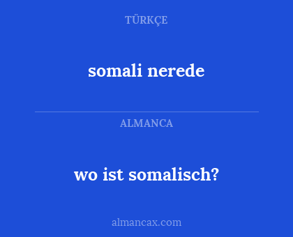 somali nerede - wo ist somalisch?