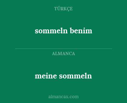sommeln benim - meine sommeln
