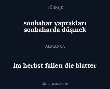 sonbahar yaprakları sonbaharda düşmek - im herbst fallen die blatter