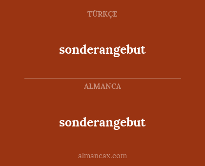 sonderangebut - sonderangebut