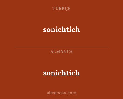 sonichtich - sonichtich