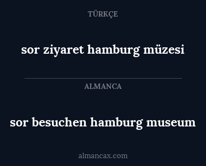 sor besuchen hamburg museum - sor ziyaret hamburg müzesi
