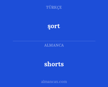 şort - shorts