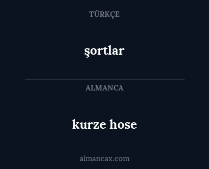 şortlar - kurze hose