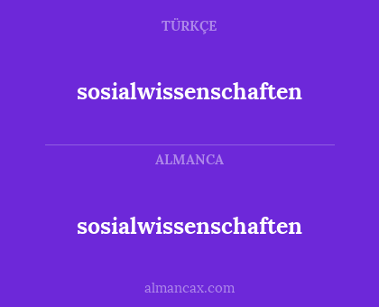 sosialwissenschaften - sosialwissenschaften