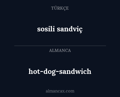 sosili sandviç - hot-dog-sandwich