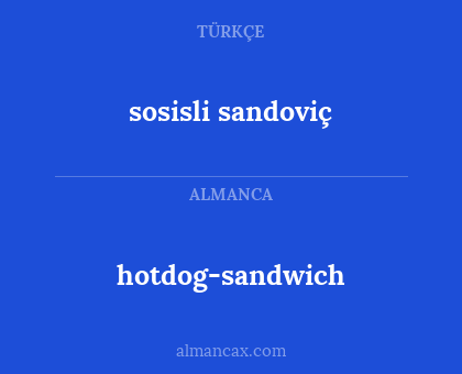 sosisli sandoviç - hotdog-sandwich