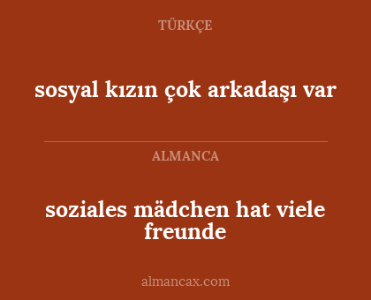 soziales mädchen hat viele freunde - sosyal kızın çok arkadaşı var