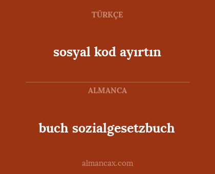 buch sozialgesetzbuch - sosyal kod ayırtın