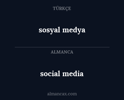 social media - sosyal medya
