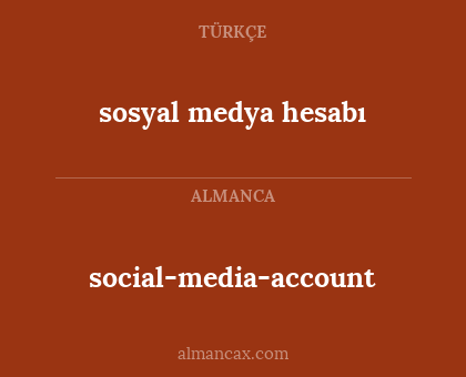 sosyal medya hesabı - social-media-account