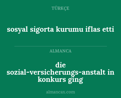 sosyal sigorta kurumu iflas etti - die sozial-versicherungs-anstalt in konkurs ging
