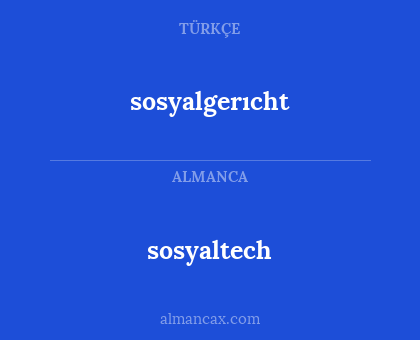 sosyaltech - sosyalgerıcht
