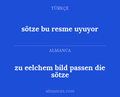 zu eelchem bild passen die sötze - sötze bu resme uyuyor