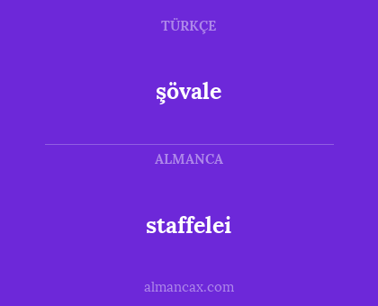 şövale - staffelei