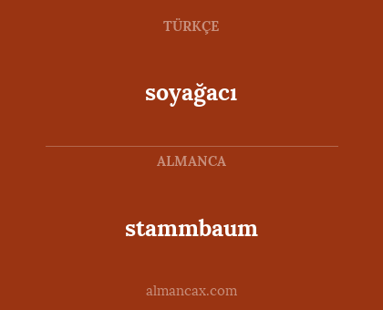 stammbaum - soyağacı