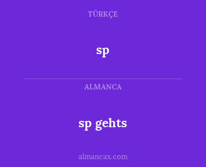 sp - sp gehts
