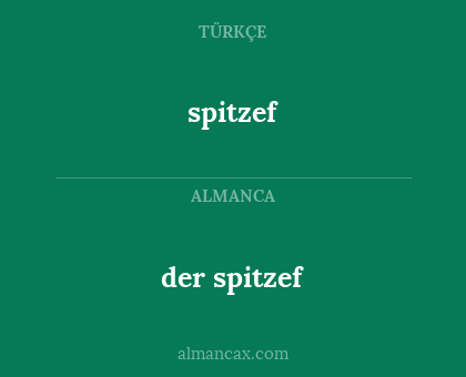 der spitzef - spitzef