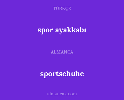 sportschuhe - spor ayakkabı