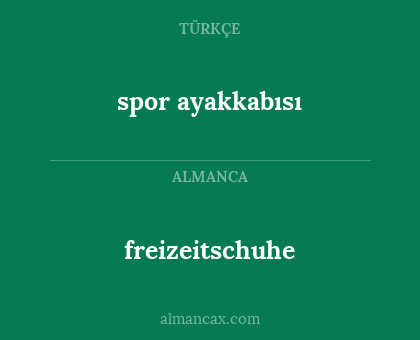 spor ayakkabısı - freizeitschuhe