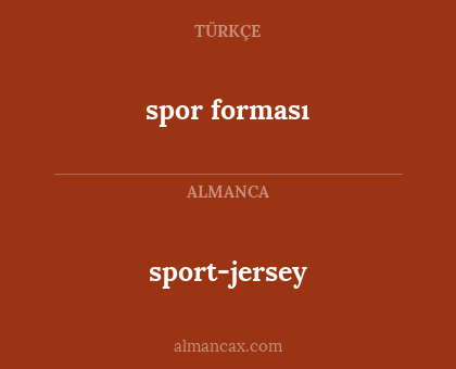 spor forması - sport-jersey