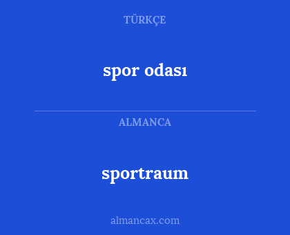 sportraum - spor odası
