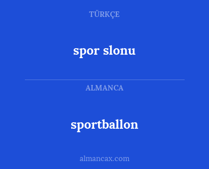 spor slonu - sportballon