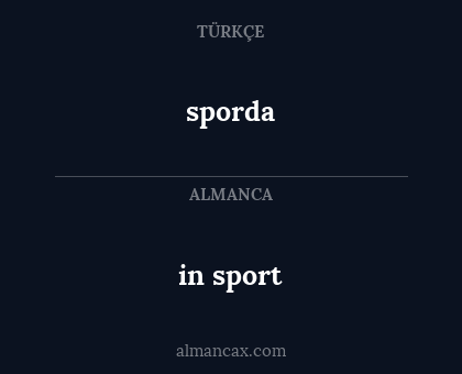 in sport - sporda