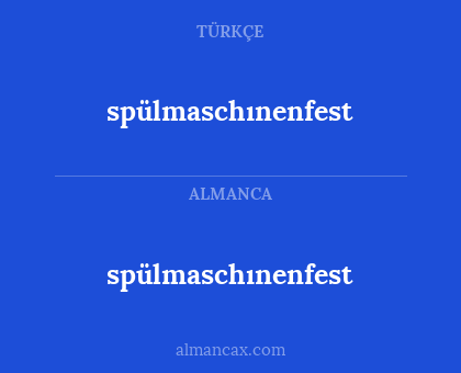 spülmaschınenfest - spülmaschınenfest