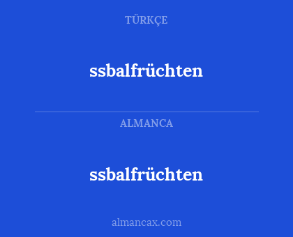 ssbalfrüchten - ssbalfrüchten