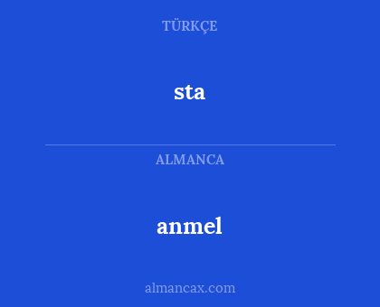 sta - anmel