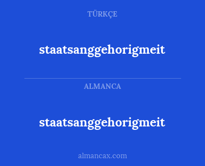 staatsanggehorigmeit - staatsanggehorigmeit