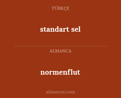 normenflut - standart sel