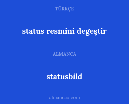 statusbild - status resmini degeştir