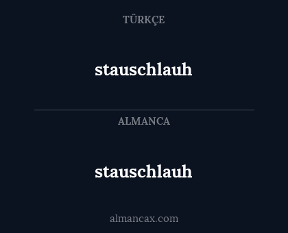 stauschlauh - stauschlauh