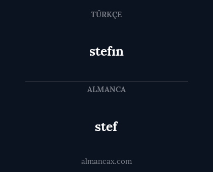 stef - stefın