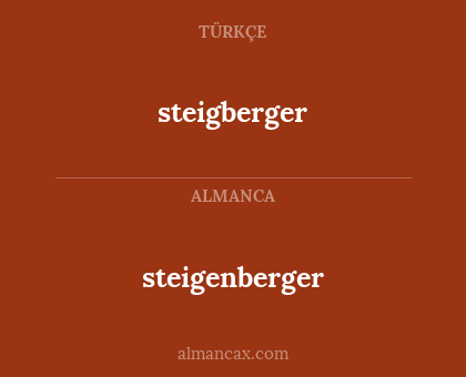 steigberger - steigenberger