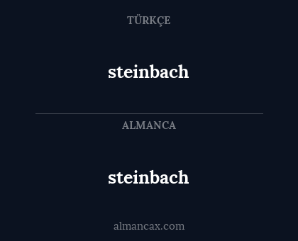 steinbach - steinbach