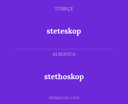 steteskop - stethoskop
