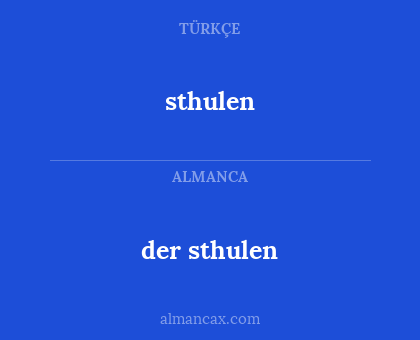 sthulen - der sthulen