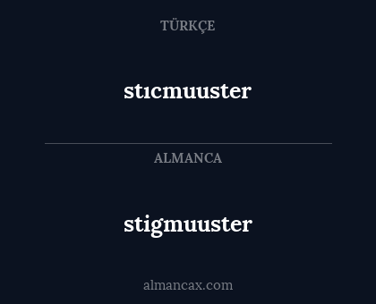 stigmuuster - stıcmuuster