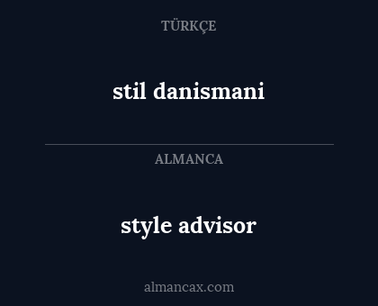 style advisor - stil danismani