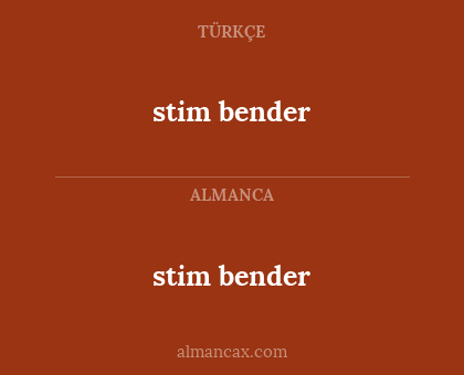 stim bender - stim bender