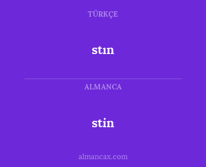 stın - stin